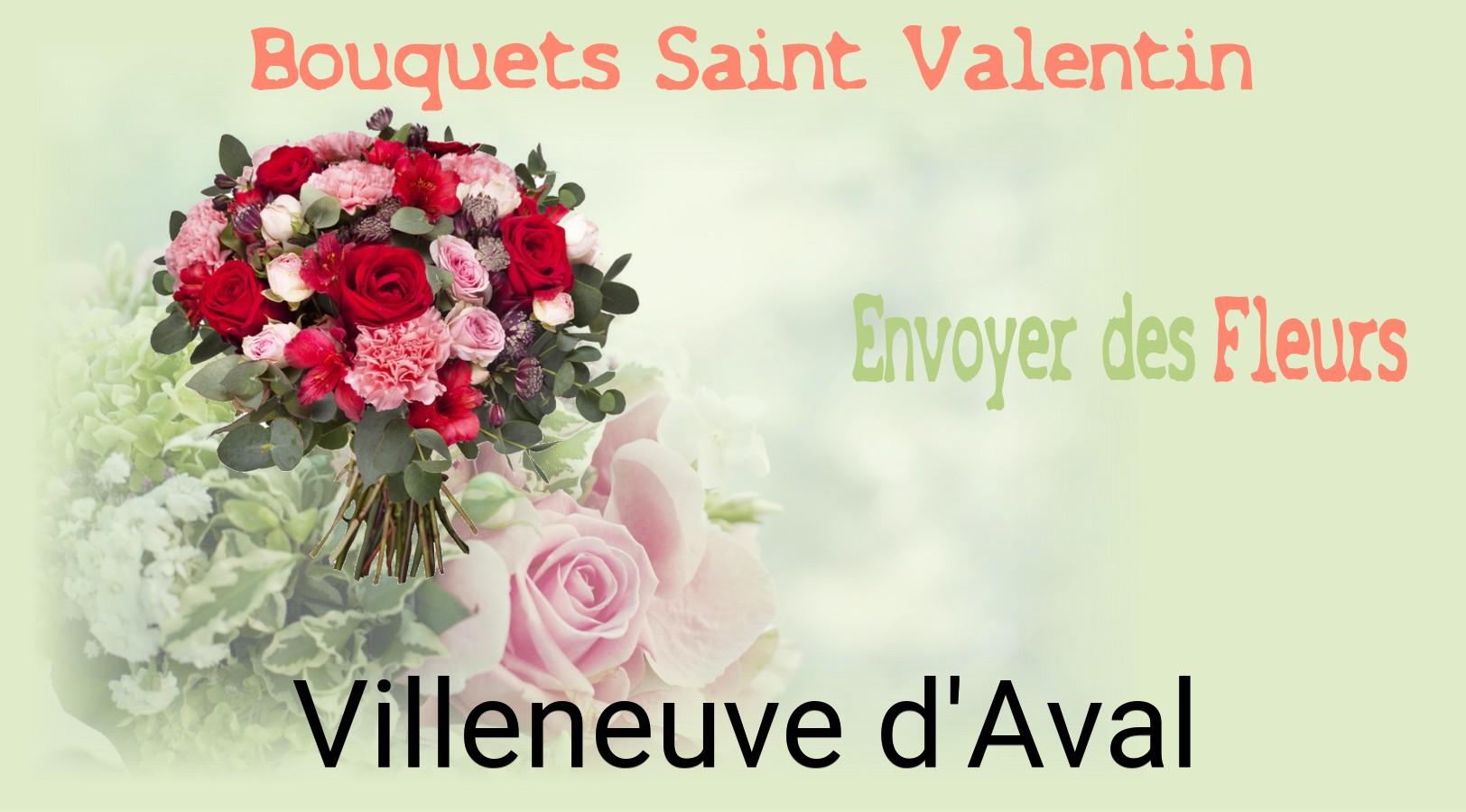 Roses de Saint-Valentin livrées à Villeneuve-d'Aval